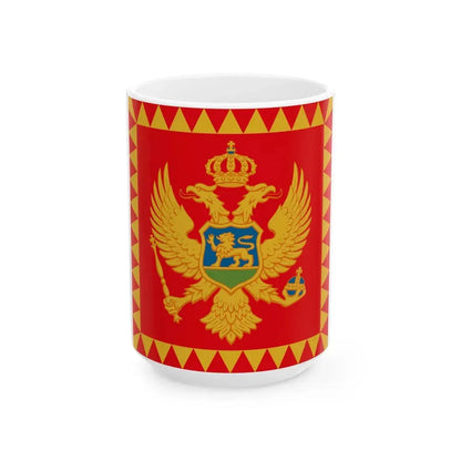 Presidential Standard of Montenegro (Montenegro) White Coffee Mug 15oz - Go Mug Yourself