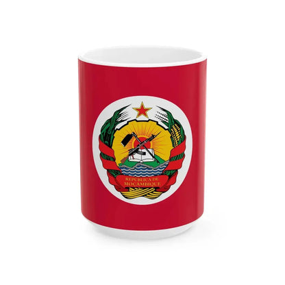 Presidential Standard of Mozambique (Mozambique) White Coffee Mug 15oz - Go Mug Yourself