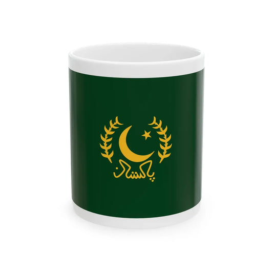 Presidential standard of Pakistan 1974-1998 (Pakistan) White Coffee Mug 11oz - Go Mug Yourself
