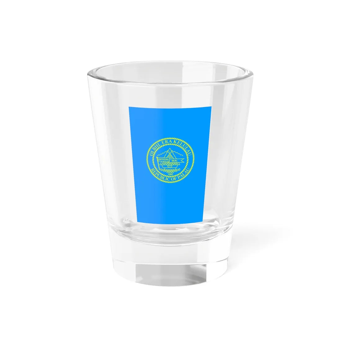 Presidential Standard of Palau vertical (Palau) Shot Glass 1.5oz 1.5oz - Go Mug Yourself