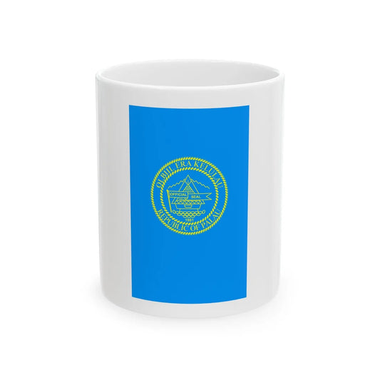 Presidential Standard of Palau vertical (Palau) White Coffee Mug 11oz - Go Mug Yourself