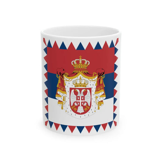 Presidential Standard of Serbia 2004-2010 (Serbia) White Coffee Mug 11oz - Go Mug Yourself