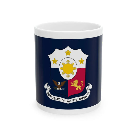 Presidential Standard of the Philippines 1946-1948 (Philippines) White Coffee Mug 11oz - Go Mug Yourself