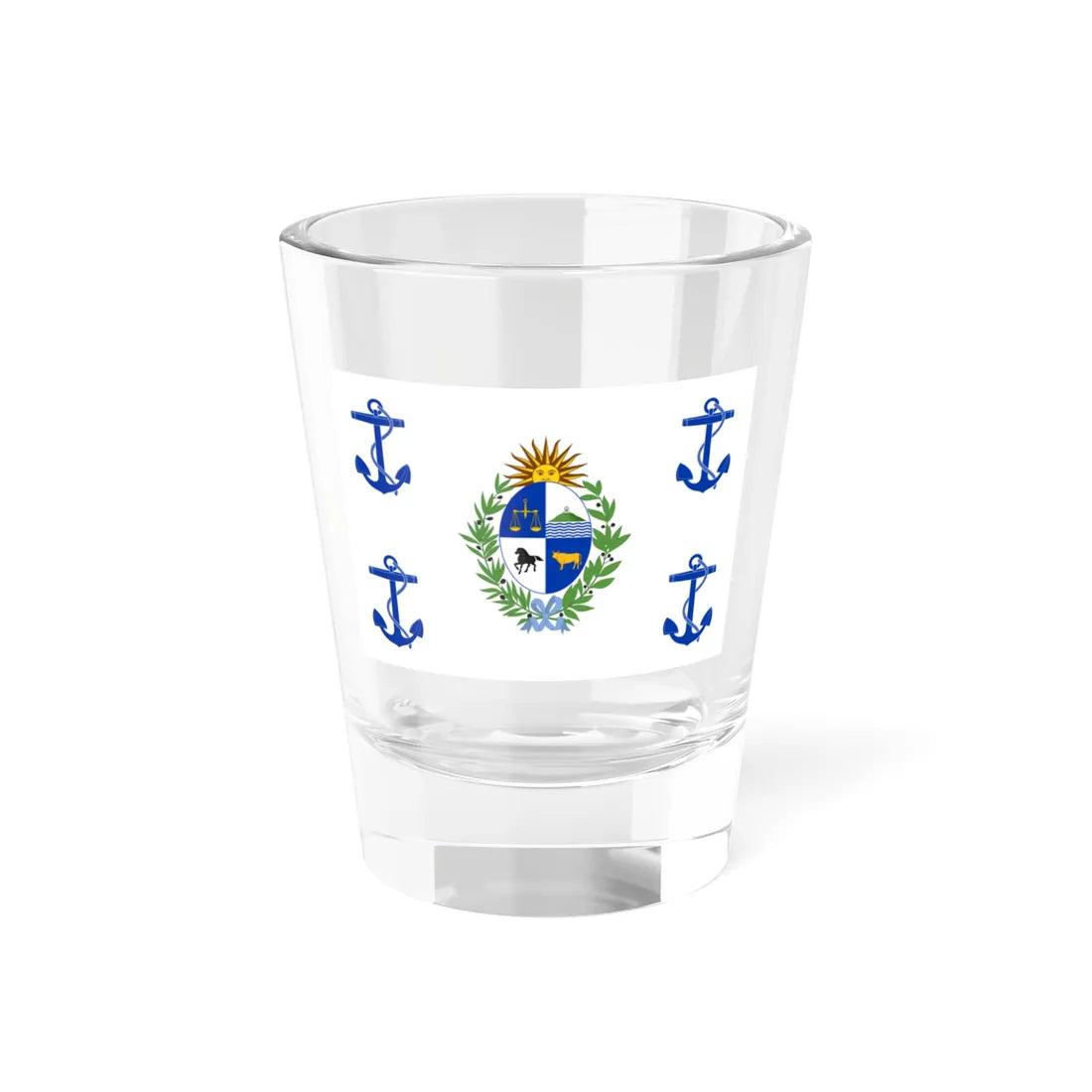 Presidential Standard of Uruguay At Sea (Uruguay) Shot Glass 1.5oz 1.5oz - Go Mug Yourself