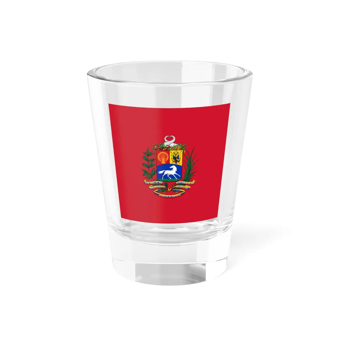 Presidential Standard of Venezuela 1970-1997 (Venezuela) Shot Glass 1.5oz 1.5oz - Go Mug Yourself