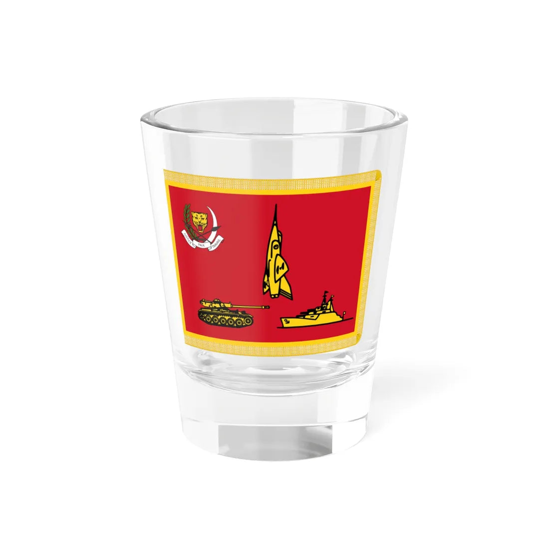 Presidential Standard of Zaire (Congo) Shot Glass 1.5oz 1.5oz - Go Mug Yourself