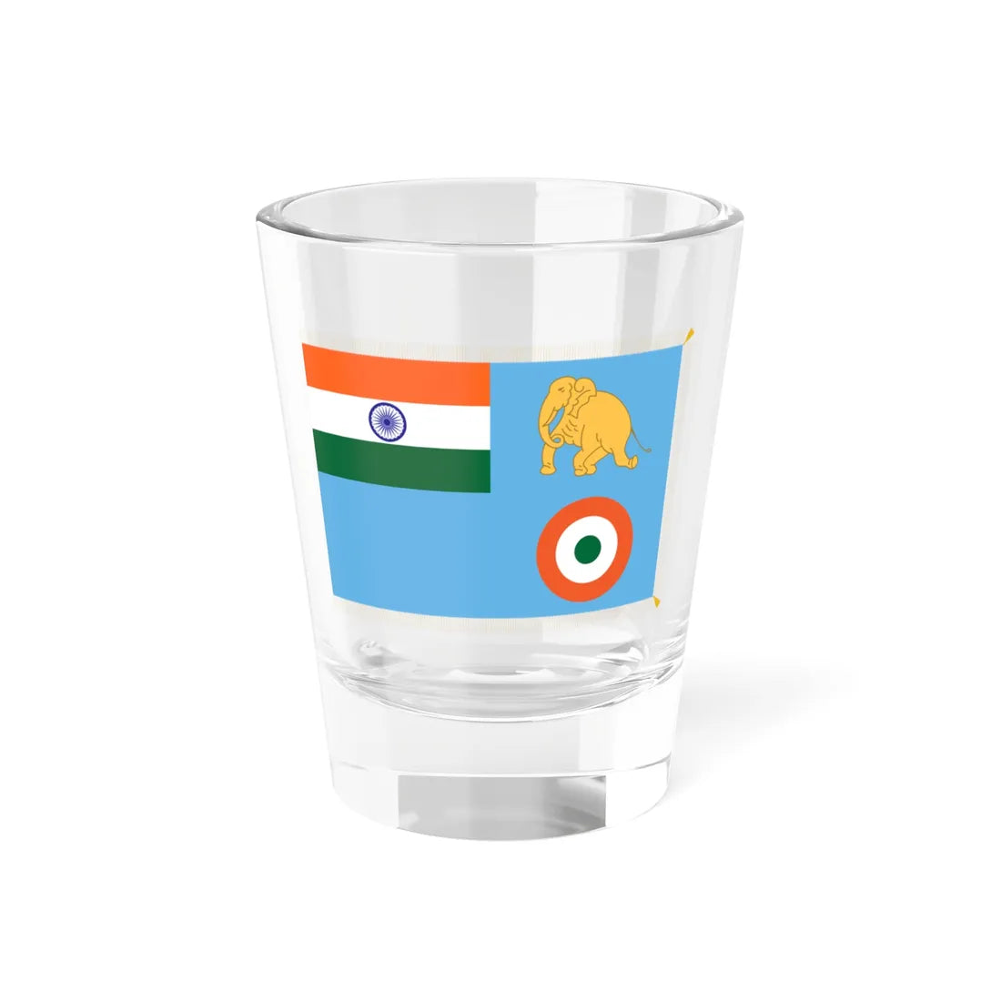 Presidents Colour of Indian Air Forces (India) Shot Glass 1.5oz 1.5oz - Go Mug Yourself