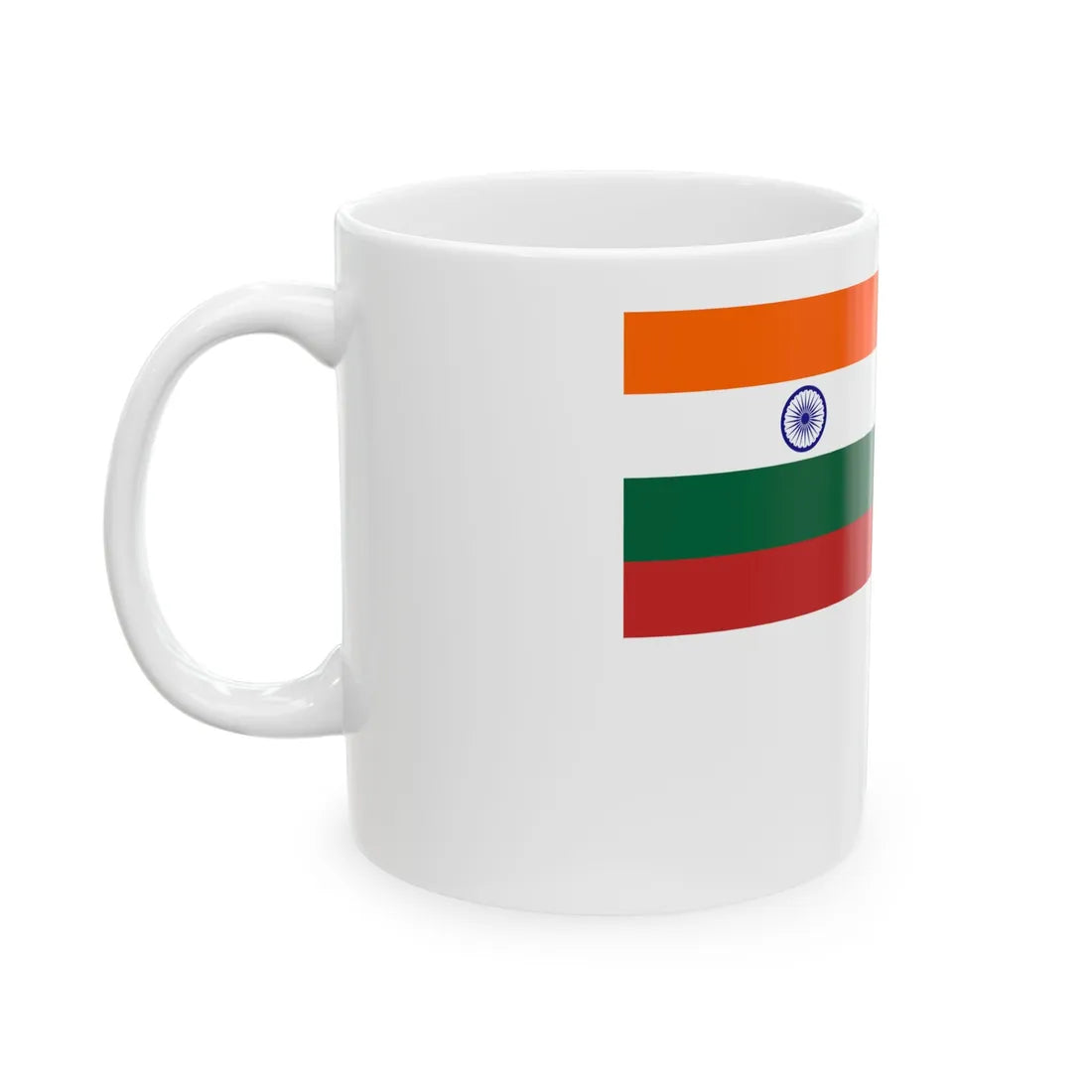 Presidents Colour of Indian Navy until 2022 (India) White Coffee Mug - Go Mug Yourself