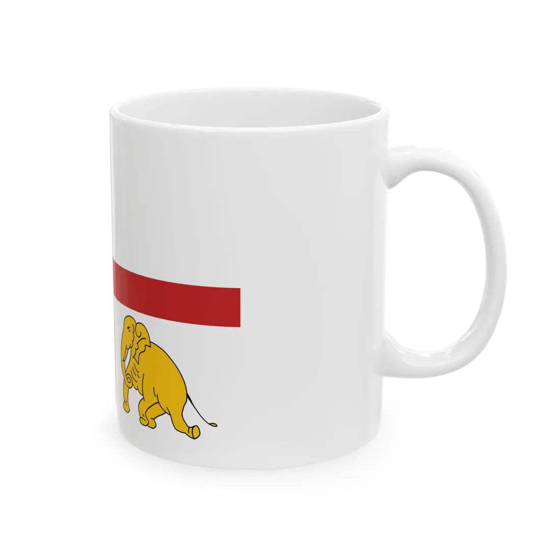 Presidents Colour of Indian Navy until 2022 (India) White Coffee Mug - Go Mug Yourself