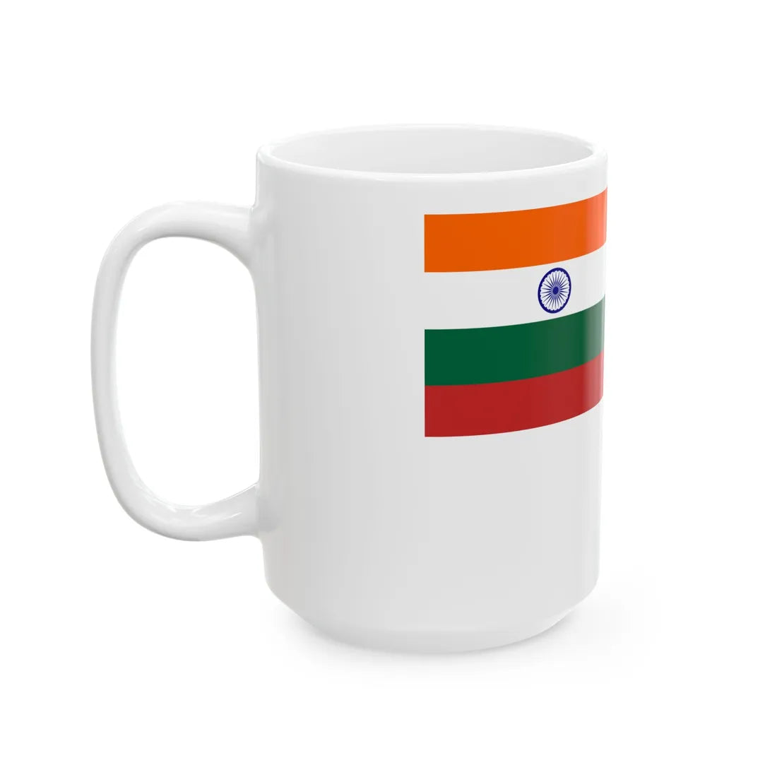 Presidents Colour of Indian Navy until 2022 (India) White Coffee Mug - Go Mug Yourself