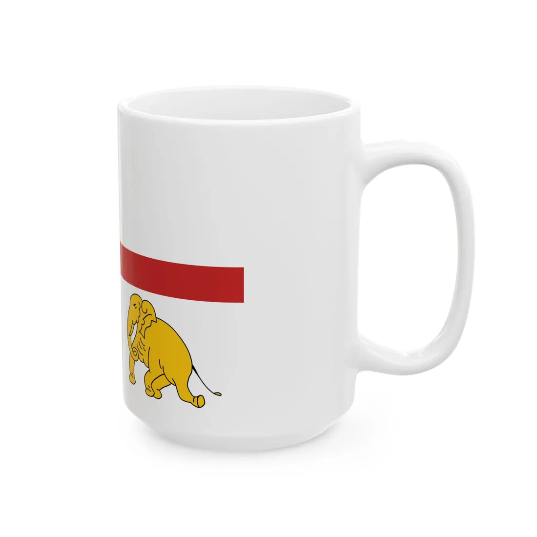 Presidents Colour of Indian Navy until 2022 (India) White Coffee Mug - Go Mug Yourself