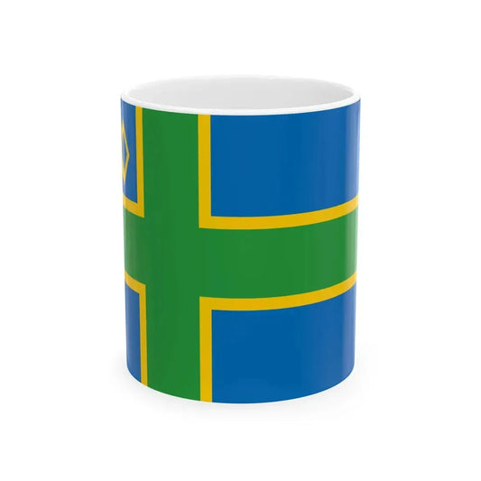 Presquile de Crozon District Flag (France) White Coffee Mug 11oz - Go Mug Yourself