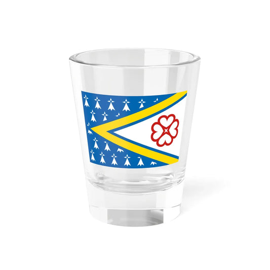 Presquile de Rhuys traditional district flag (France) Shot Glass 1.5oz 1.5oz - Go Mug Yourself