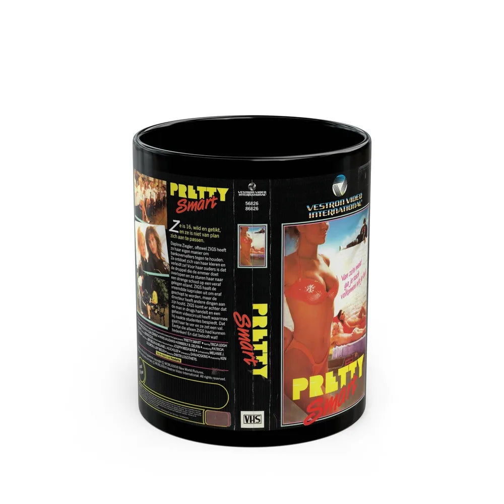 PRETTY SMART (VHS COVER) - Black Coffee Mug-11oz-Go Mug Yourself