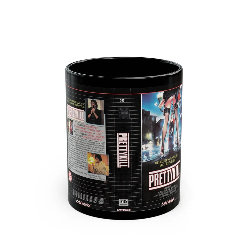 PRETTYKILL (VHS COVER) - Black Coffee Mug-11oz-Go Mug Yourself