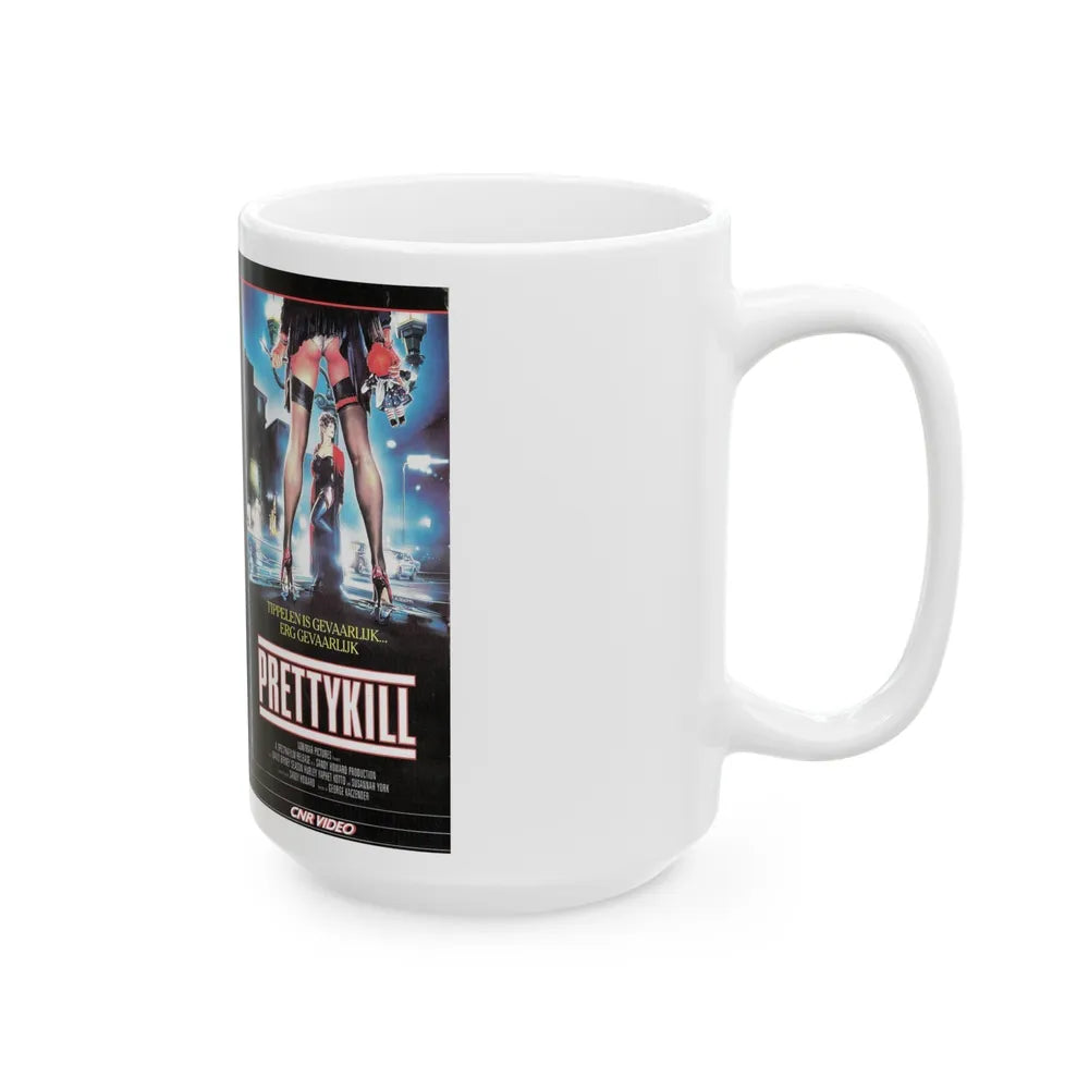 PRETTYKILL (VHS COVER) - White Coffee Mug-Go Mug Yourself