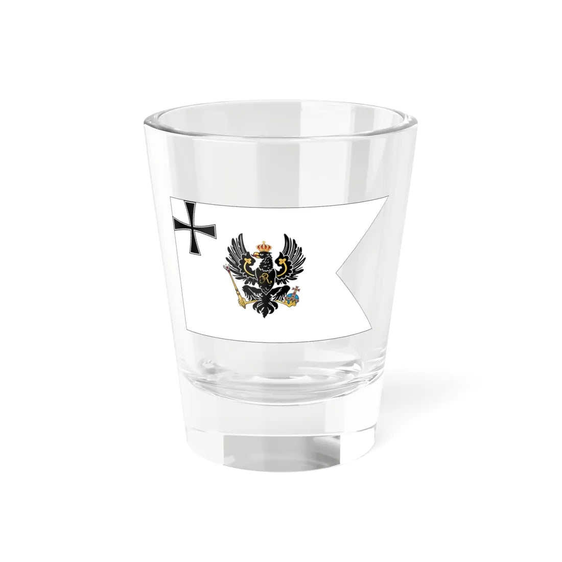 Preußische Kriegsflagge ab 1850 (Russia) Shot Glass 1.5oz 1.5oz - Go Mug Yourself