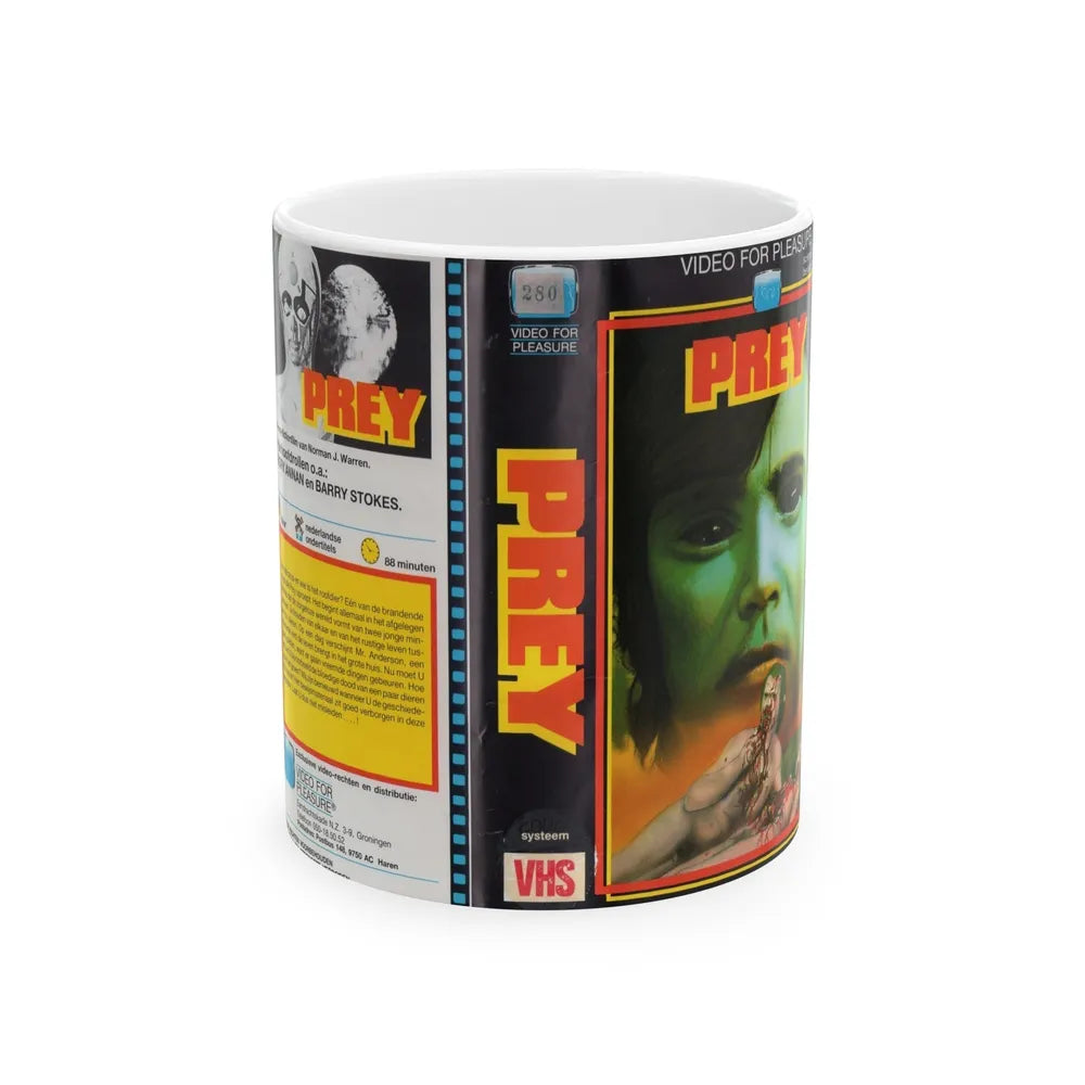 PREY (VHS COVER) - White Coffee Mug-11oz-Go Mug Yourself