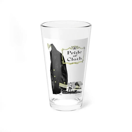 Pride of Cloth (1), Bluebook, February 1953 (Magazine Illustration) Pint Glass 16oz 16oz - Go Mug Yourself