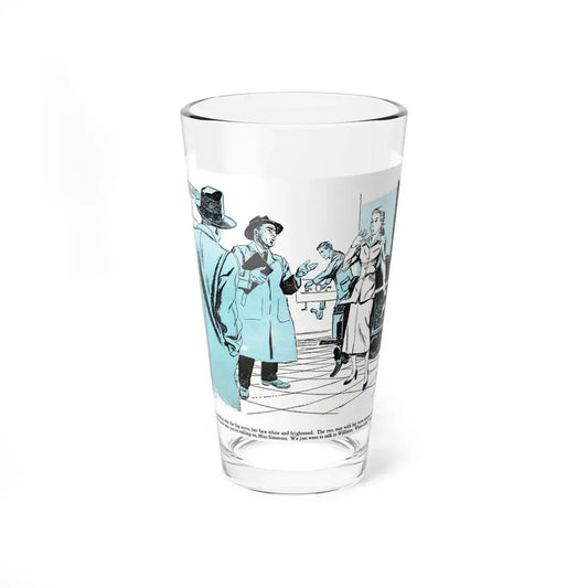 Pride of Cloth (3), Bluebook, February 1953 (Magazine Illustration) Pint Glass 16oz 16oz - Go Mug Yourself