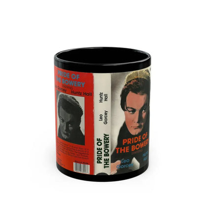 PRIDE OF THE BOWERY LEO GORCEY HUNTZ HALL (VHS COVER) - Black Coffee Mug 11oz - Go Mug Yourself