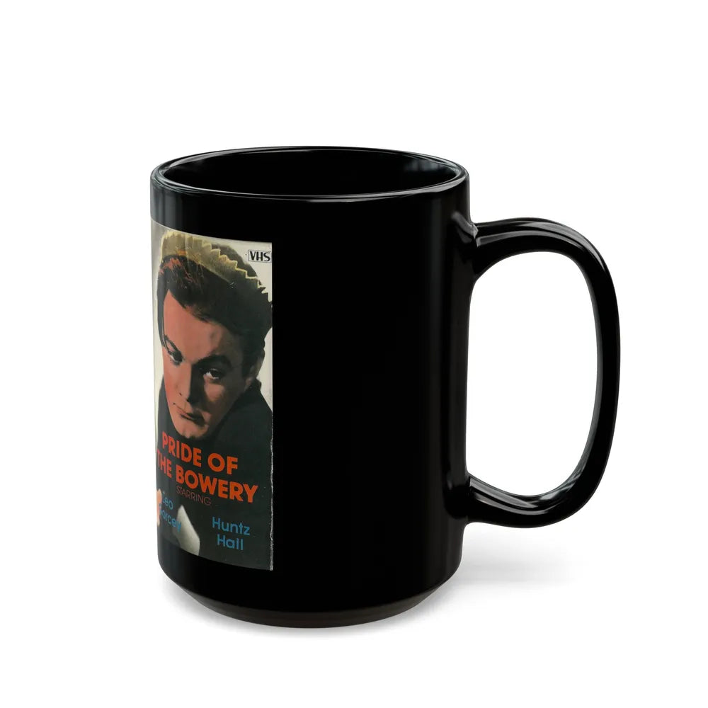 PRIDE OF THE BOWERY LEO GORCEY HUNTZ HALL (VHS COVER) - Black Coffee Mug-Go Mug Yourself