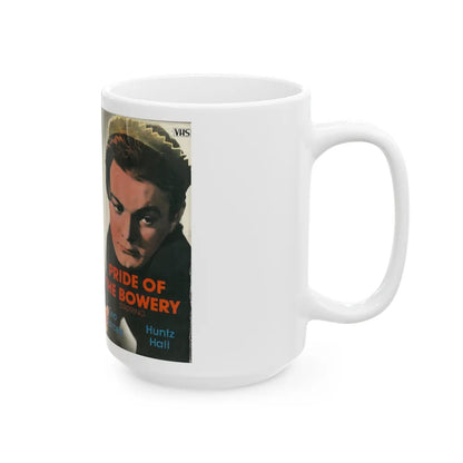 PRIDE OF THE BOWERY LEO GORCEY HUNTZ HALL (VHS COVER) - White Coffee Mug-Go Mug Yourself