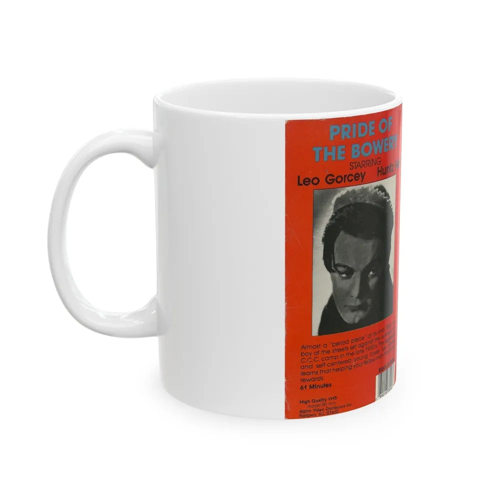 PRIDE OF THE BOWERY LEO GORCEY HUNTZ HALL (VHS COVER) - White Coffee Mug-Go Mug Yourself