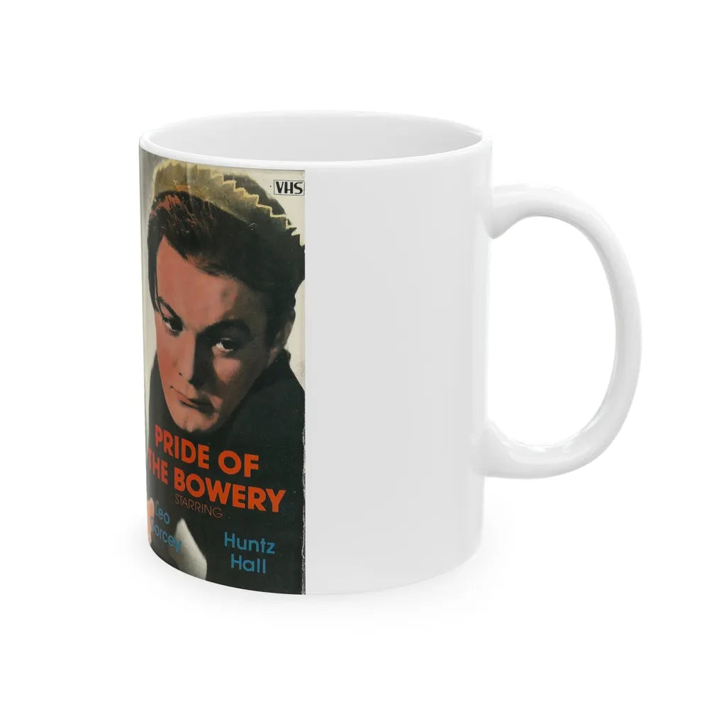 PRIDE OF THE BOWERY LEO GORCEY HUNTZ HALL (VHS COVER) - White Coffee Mug-Go Mug Yourself