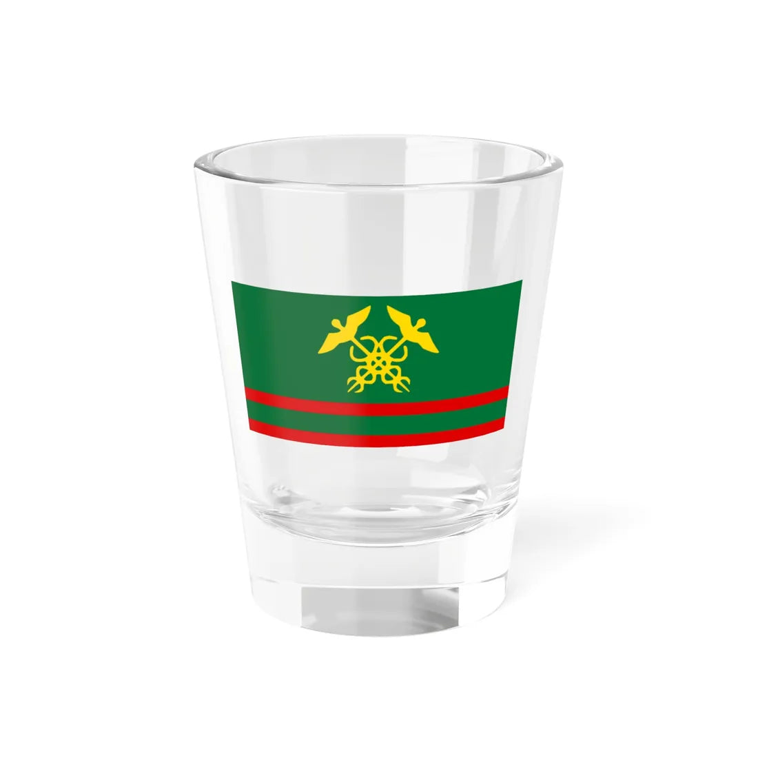 Pridnestrovie Customs Flag Shot Glass 1.5oz 1.5oz - Go Mug Yourself