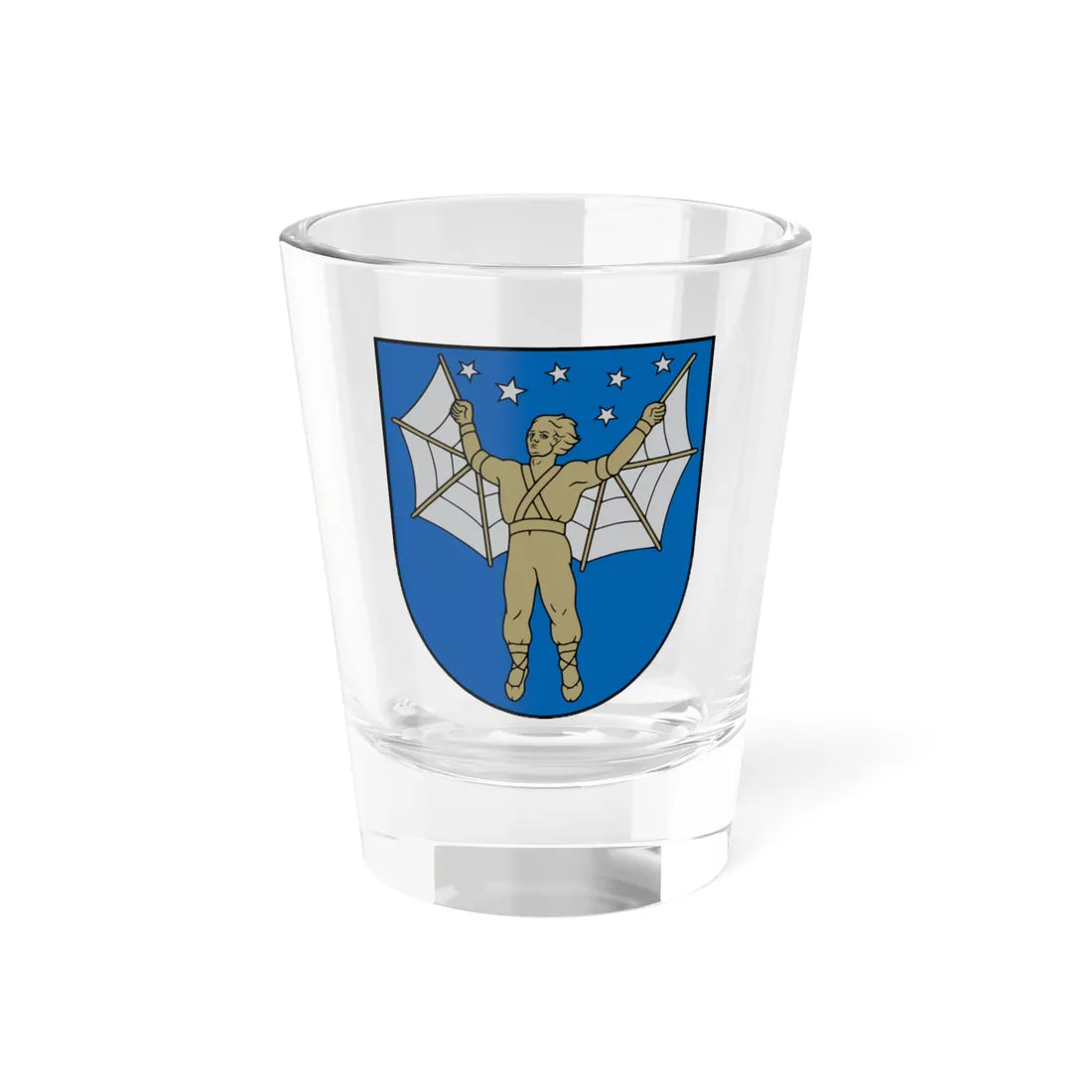 Priekules novads COA (Latvia) (Coat of Arms) Shot Glass 1.5oz - Go Mug Yourself