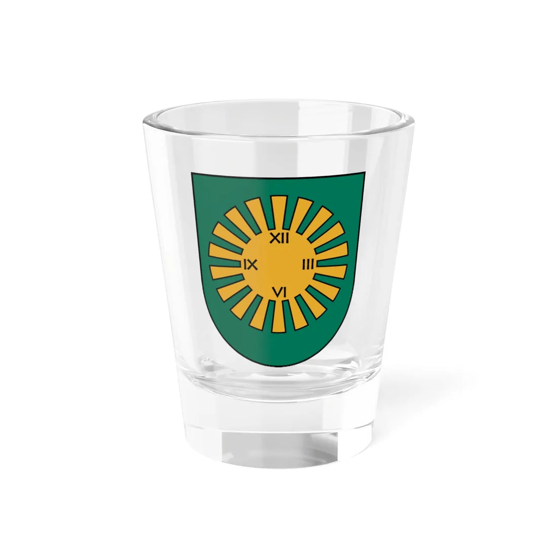 Priekuļu novads COA (Latvia) (Coat of Arms) Shot Glass 1.5oz 1.5oz - Go Mug Yourself