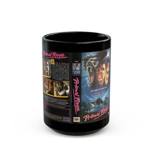 PRIMAL RAGE (VHS COVER) - Black Coffee Mug-15oz-Go Mug Yourself