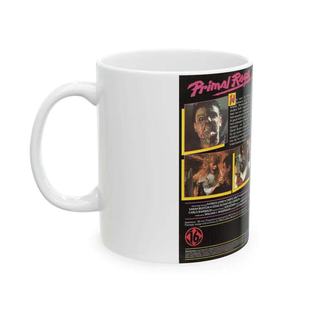 PRIMAL RAGE (VHS COVER) - White Coffee Mug-Go Mug Yourself