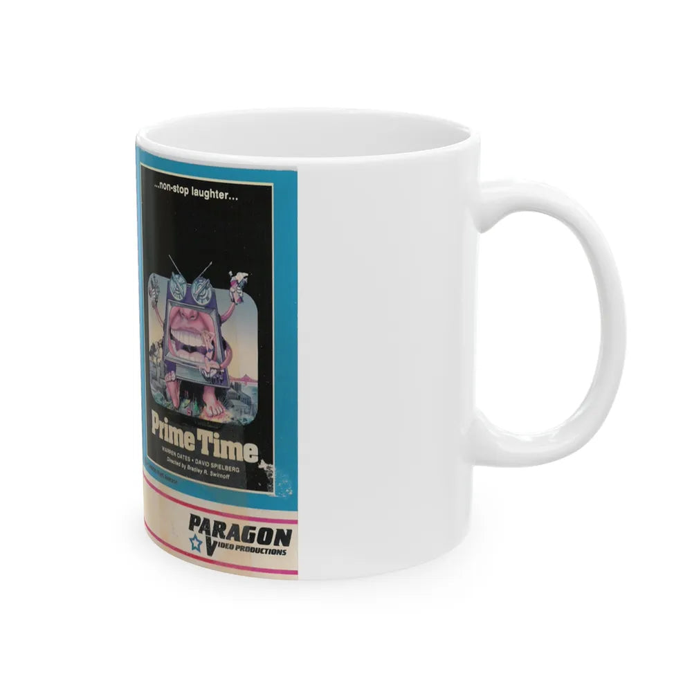 PRIME TIME (VHS COVER) - White Coffee Mug-Go Mug Yourself