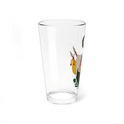 Primer escudo de armas de la República de Colombia Gran Colombia (Colombia) (Coat of Arms) Pint Glass 16oz - Go Mug Yourself