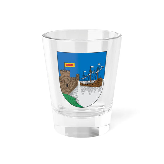 Primer escudo de Santa Marta (Colombia) (Coat of Arms) Shot Glass 1.5oz 1.5oz - Go Mug Yourself