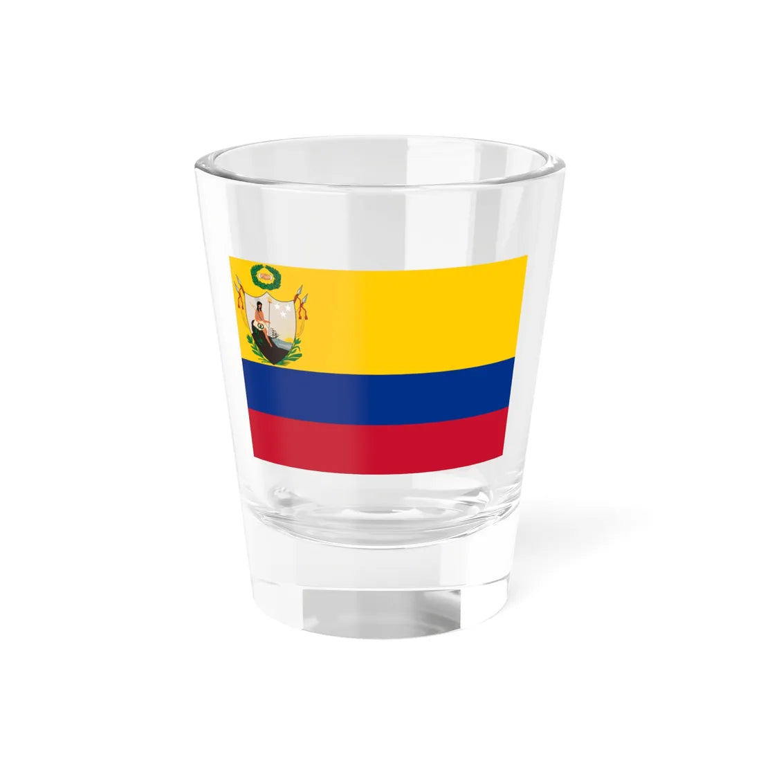 Primera bandera de la Gran Colombia (Colombia) Shot Glass 1.5oz 1.5oz - Go Mug Yourself