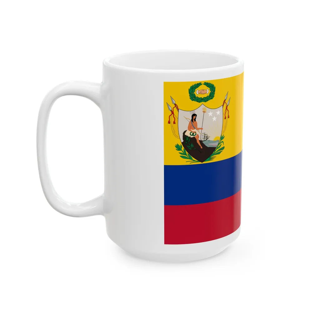 Primera bandera de la Gran Colombia (Colombia) White Coffee Mug - Go Mug Yourself