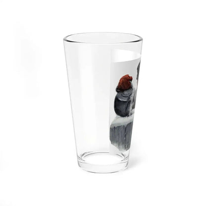 Priming the Pump, The Saturday Evening Post cover, January 21, 1911 (Magazine Illustration) Pint Glass 16oz - Go Mug Yourself