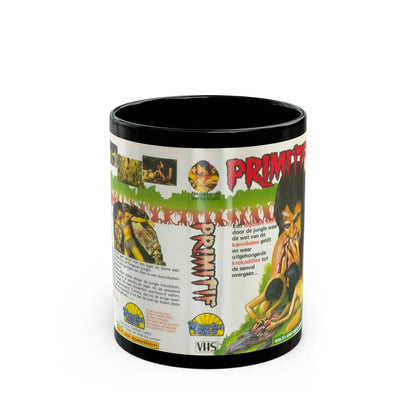 PRIMITIF (VHS COVER) - Black Coffee Mug-11oz-Go Mug Yourself