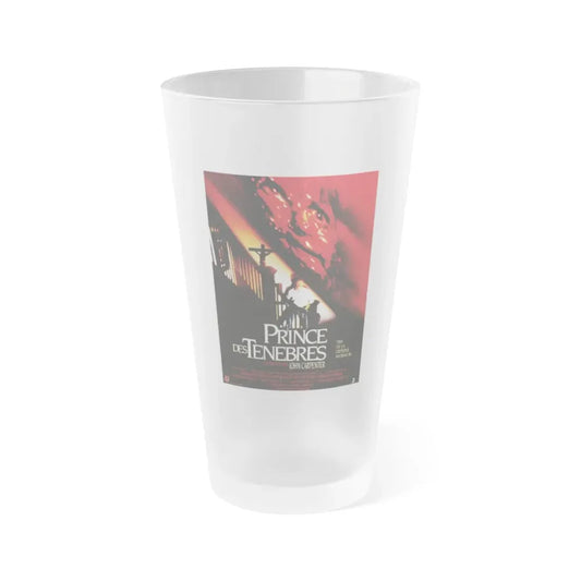 PRINCE OF DARKNESS (FRENCH) 1987 Movie Poster - Frosted Pint Glass 16oz 16oz Frosted - Go Mug Yourself