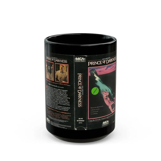 PRINCE OF DARKNESS JOHN CARPENTER (VHS COVER) - Black Coffee Mug 15oz - Go Mug Yourself