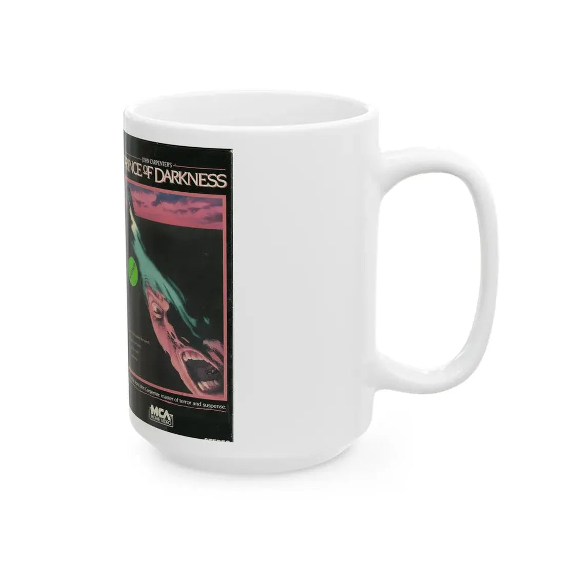 PRINCE OF DARKNESS JOHN CARPENTER (VHS COVER) - White Coffee Mug - Go Mug Yourself
