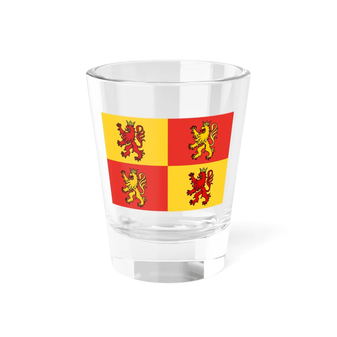 Prince Owain Glyndwrs Banner with Crown without tilt (United Kingdom) Shot Glass 1.5oz 1.5oz - Go Mug Yourself