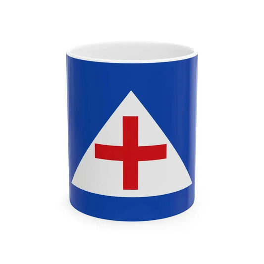 Princely Flag of the Principality of Samos 1834-1912 (Greece) White Coffee Mug 11oz - Go Mug Yourself