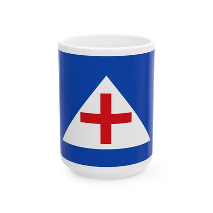Princely Flag of the Principality of Samos 1834-1912 (Greece) White Coffee Mug 15oz - Go Mug Yourself