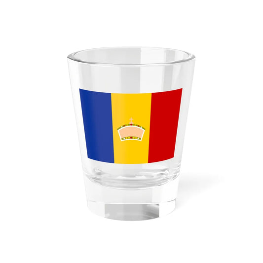 Princial flag of United Principalities of Romania Ruginoasa model (Oman) Shot Glass 1.5oz 1.5oz - Go Mug Yourself