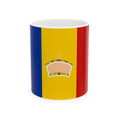 Princial flag of United Principalities of Romania Ruginoasa model (Oman) White Coffee Mug 11oz - Go Mug Yourself