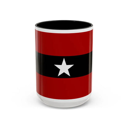 Principality of Albania Civil ensign 1914 to 1925 - Accent Coffee Mug 15oz Black - Go Mug Yourself